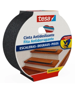 NASTRO ANTISCIVOLO ANTI-SLIP NERO, 50 MM X 5 MT - TESA